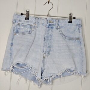 Wild Fable Cut Off Denim Highest Rise Shorts Womens Size 8